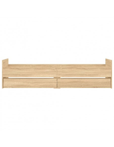 Giroletto con Cassetti Rovere Sonoma 90x190 cm