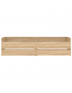 Giroletto con Cassetti Rovere Sonoma 90x200 cm