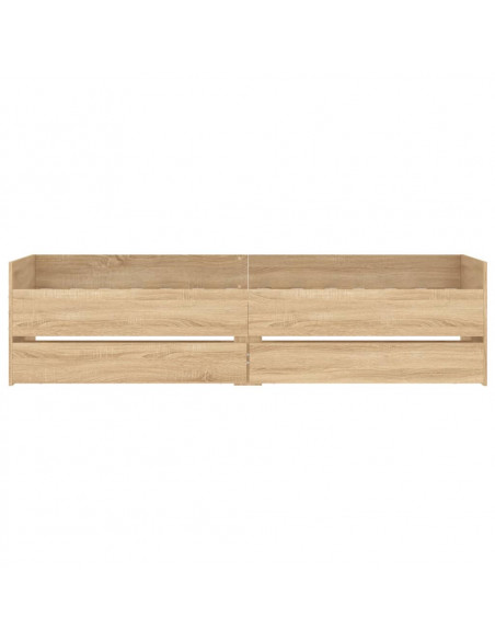 Giroletto con Cassetti Rovere Sonoma 90x200 cm