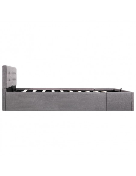 Giroletto con Contenitore Grigio Talpa in Tessuto 140x200 cm
