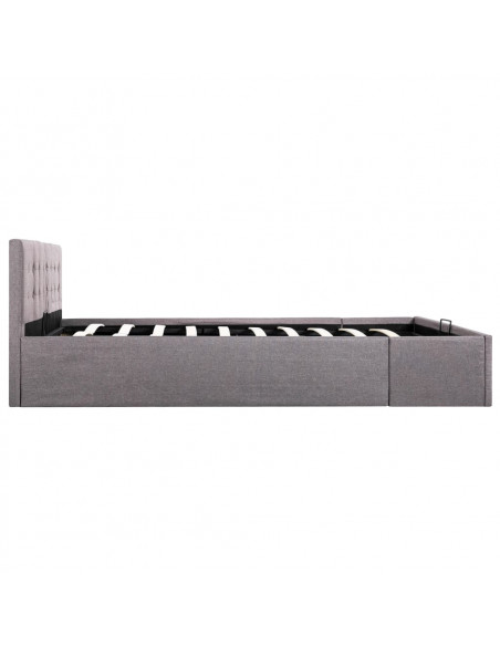 Giroletto con Contenitore Grigio Talpa in Tessuto 160x200 cm