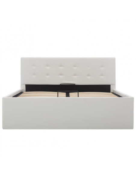 Giroletto con Contenitore Idraulico Bianco Similpelle 120x200cm