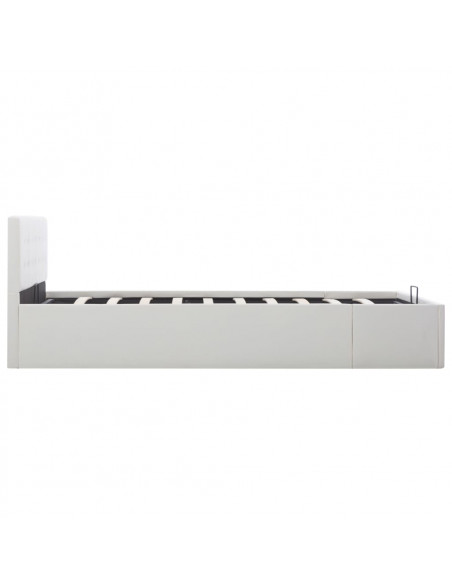 Giroletto con Contenitore Idraulico Bianco Similpelle 140x200cm