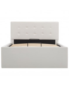 Giroletto con Contenitore Idraulico Bianco Similpelle 90x200cm