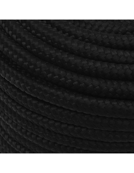 Corda da Lavoro Nera 14 mm 25 m in Poliestere