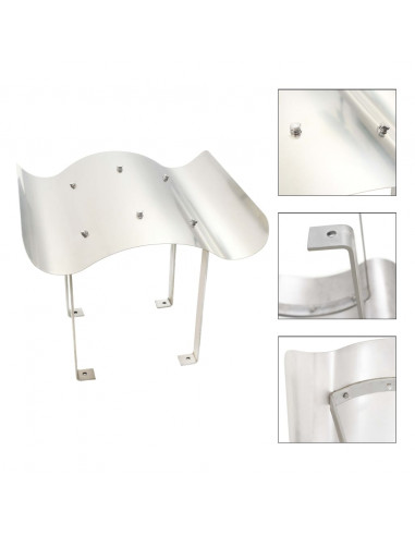 Comignolo per Canna Fumaria in Acciaio Inossidabile Argento