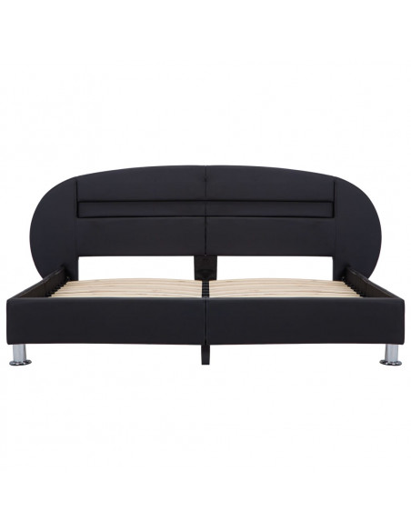 Giroletto con LED Nero in Similpelle 180x200 cm