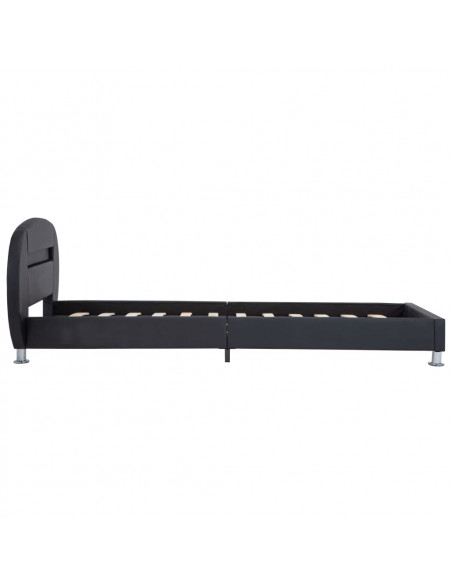 Giroletto con LED Nero in Similpelle 90x200 cm
