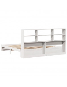 Giroletto con Libreria senza Materasso 180x200 cm in Legno Pino