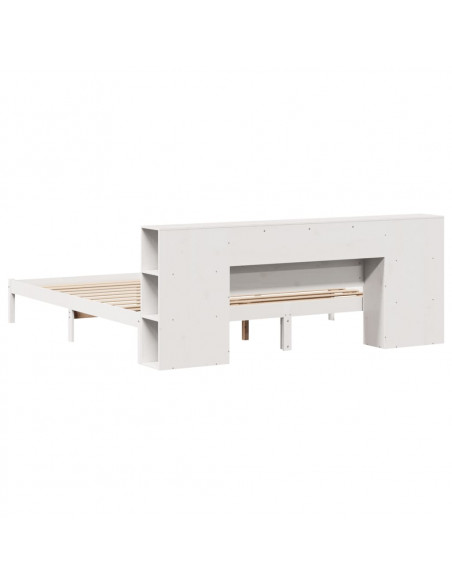 Giroletto con Libreria senza Materasso 180x200 cm in Legno Pino