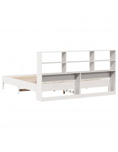 Giroletto con Libreria senza Materasso 180x200 cm in Legno Pino