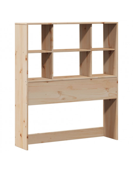 Giroletto con Libreria senza Materasso 75x190 cm in Legno Pino