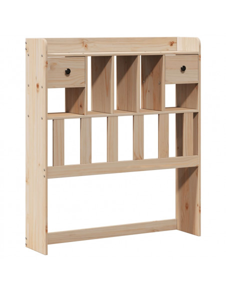 Giroletto con Libreria senza Materasso 75x190 cm in Legno Pino