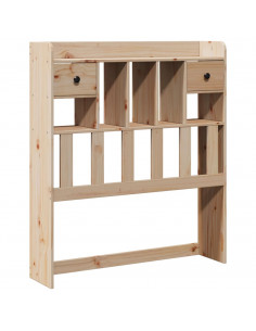 Giroletto con Libreria senza Materasso 75x190 cm in Legno Pino