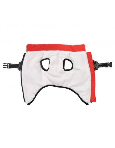 Cappotto Cani con Imbracatura Impermeabile Riflettente Rosso XL