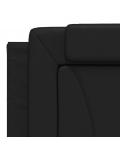 Giroletto con Luce LED Nero 180x200 cm in Similpelle