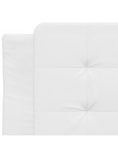 Giroletto con Luci LED Bianco 100x200 cm in Similpelle