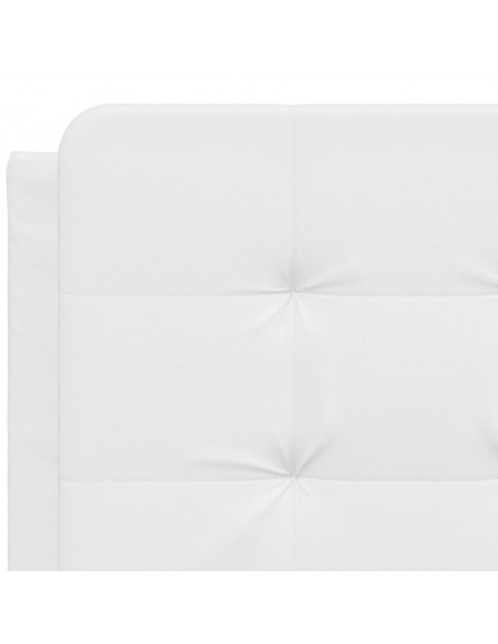 Giroletto con Luci LED Bianco 120x200 cm in Similpelle