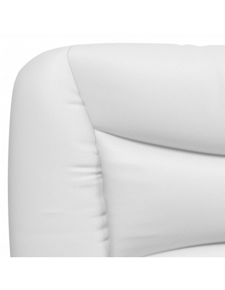 Giroletto con Luci LED Bianco 160x200 cm in Similpelle