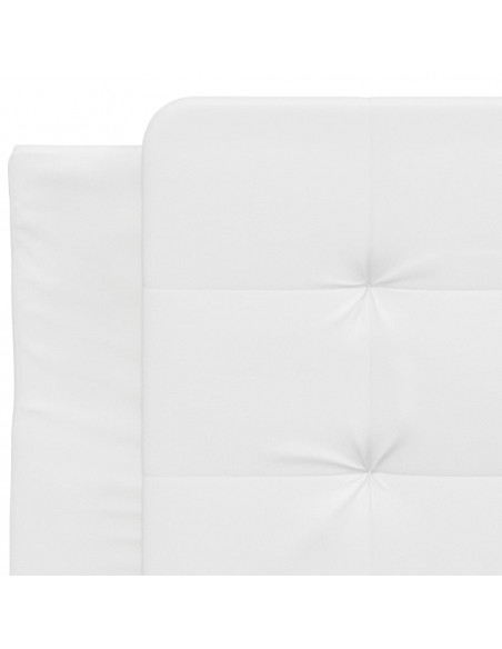 Giroletto con Luci LED Bianco 90x190 cm in Similpelle