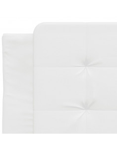 Giroletto con Luci LED Bianco 90x200 cm in Similpelle