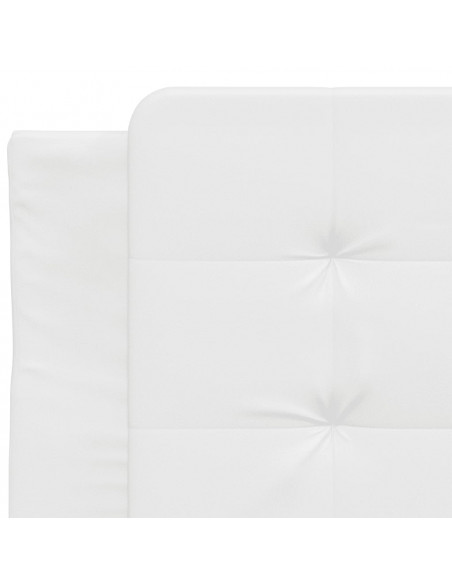 Giroletto con Luci LED Bianco 90x200 cm in Similpelle