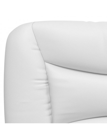 Giroletto con Luci LED Bianco e Nero 100x200 cm in Similpelle