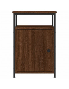 Comodini Rovere Marrone 2 pz 40x42x60 cm Legno Multistrato 2