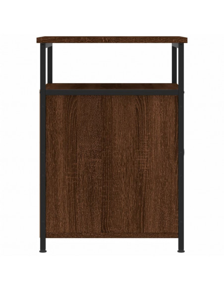 Comodini Rovere Marrone 2 pz 40x42x60 cm Legno Multistrato