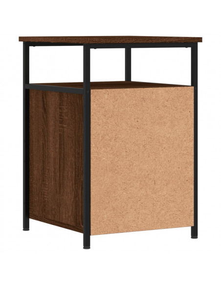 Comodini Rovere Marrone 2 pz 40x42x60 cm Legno Multistrato