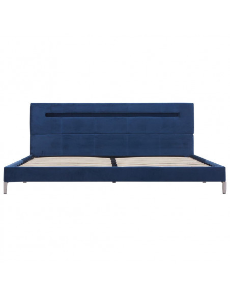 Giroletto con Luci LED Blu in Tessuto 180x200 cm