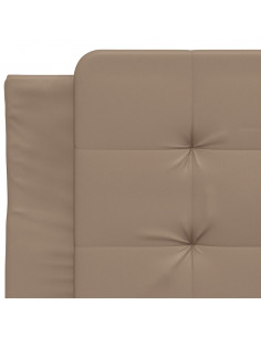 Giroletto con Luci LED Cappuccino 100x200 cm in Similpelle