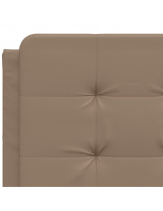 Giroletto con Luci LED Cappuccino 140x190 cm in Similpelle