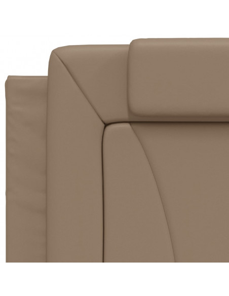 Giroletto con Luci LED Cappuccino 90x200 cm in Similpelle