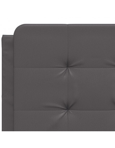 Giroletto con Luci LED Grigio 120x200 cm in Similpelle