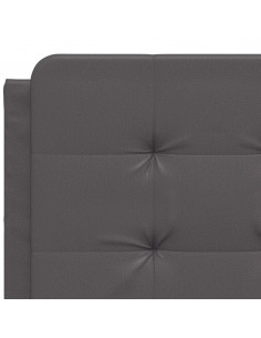 Giroletto con Luci LED Grigio 140x200 cm in Similpelle