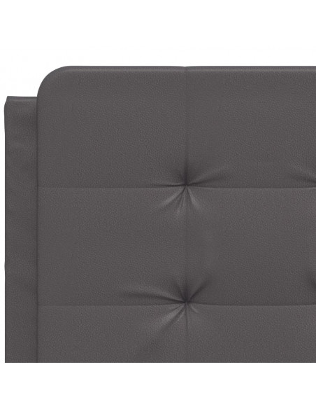 Giroletto con Luci LED Grigio 140x200 cm in Similpelle
