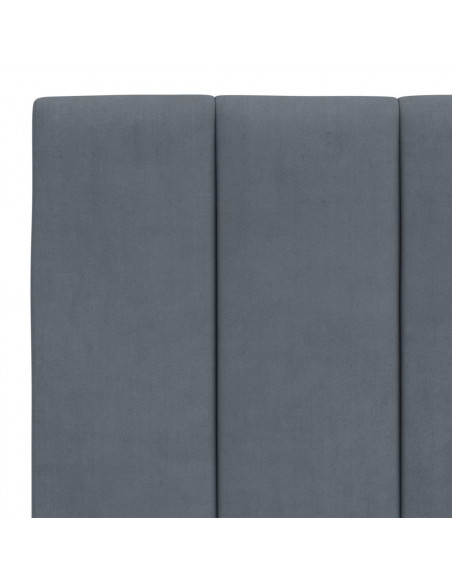 Giroletto con Luci LED Grigio Scuro 140x190 cm in Velluto