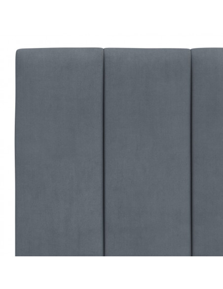 Giroletto con Luci LED Grigio Scuro 80x200 cm in Velluto