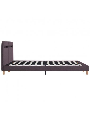 Giroletto con Luci LED in Tessuto Grigio Talpa 180x200 cm