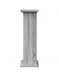 Espositore con Portaoggetti Grigio Sonoma 31x30x90cm Truciolato 2