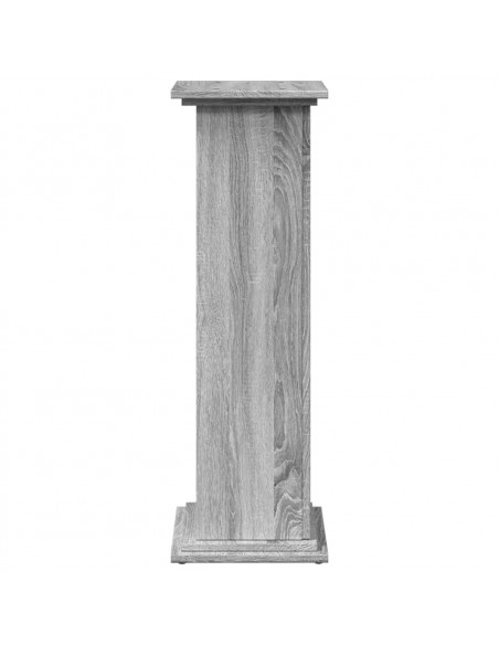 Espositore con Portaoggetti Grigio Sonoma 31x30x90cm Truciolato