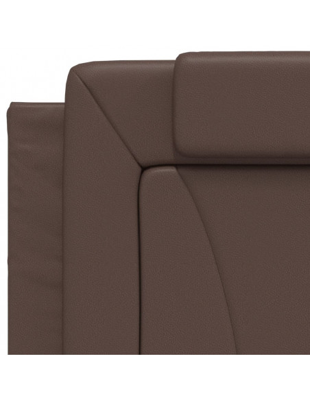 Giroletto con Luci LED Marrone 90x200 cm in Similpelle