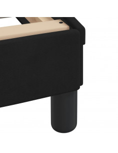 Giroletto con Luci LED Nero 100x200 cm in Velluto