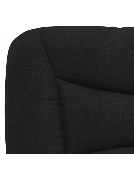 Giroletto con Luci LED Nero 140x200 cm in Tessuto