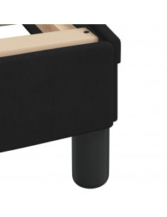 Giroletto con Luci LED Nero 90x190 cm in Velluto