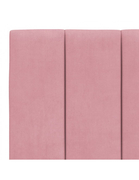 Giroletto con Luci LED Rosa 180x200 cm in Velluto