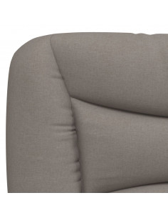 Giroletto con Luci LED Tortora 140x200 cm in Tessuto