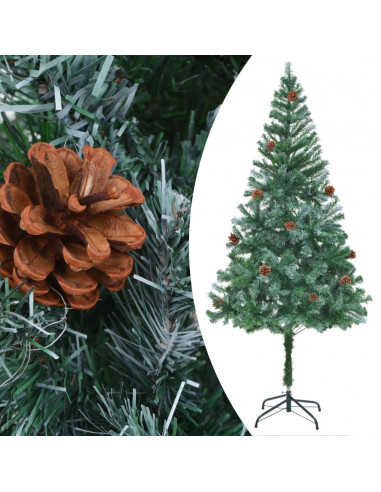 Albero di Natale Artificiale con Pigne 180 cm