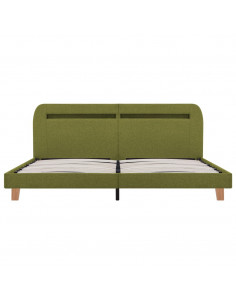 Giroletto con Luci LED Verde in Tessuto 180x200 cm